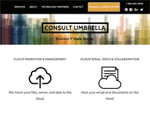 Tablet Screenshot of consultumbrella.com